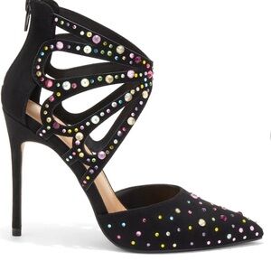 Black Sparkle Stilletos- Size 11